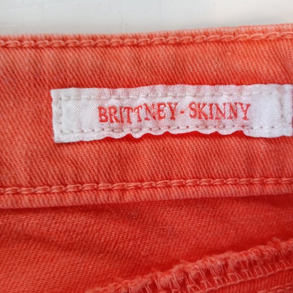GUESS Brittney Skinny Orange Jeans - Picture 3 of 7